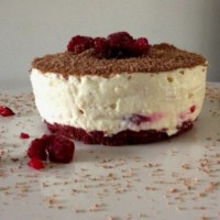Red Velvet and Raspberry Cheesecake